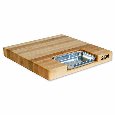 John Boos 18-Inch x 18-Inch Reversible Cutting Board with Pan
